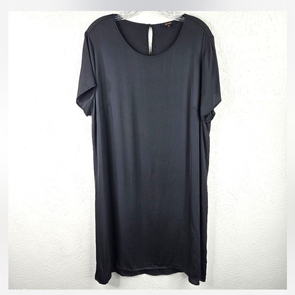 Quince Washable Silk Short Sleeve Shift Dress